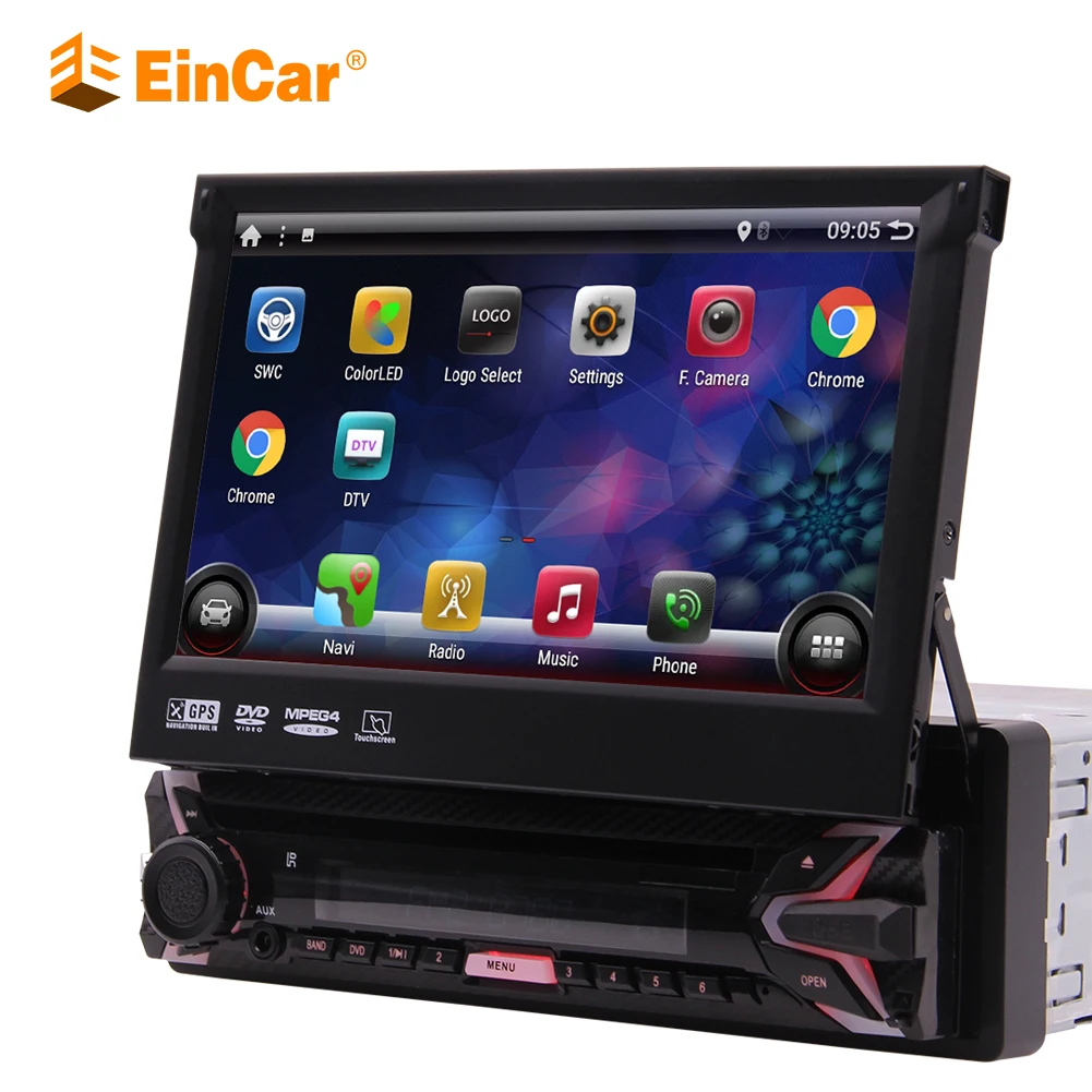 Автомагнитола 1 Din Android 9 0 GPS-навигация автомобильный DVD-плеер 7 дюймовый емкостный
