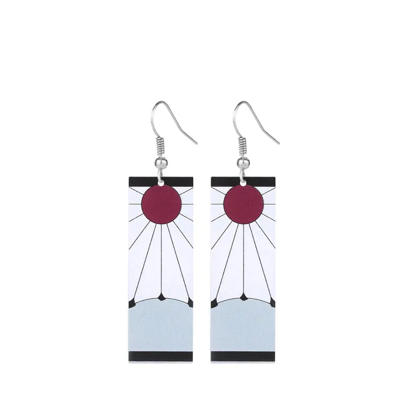 Модные Акриловые серьги-подвески в виде клинка призрака из аниме клинок