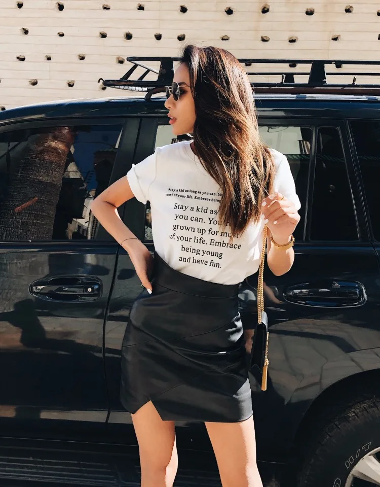 Женская короткая юбка из натуральной кожи черная Привлекательная с высокой