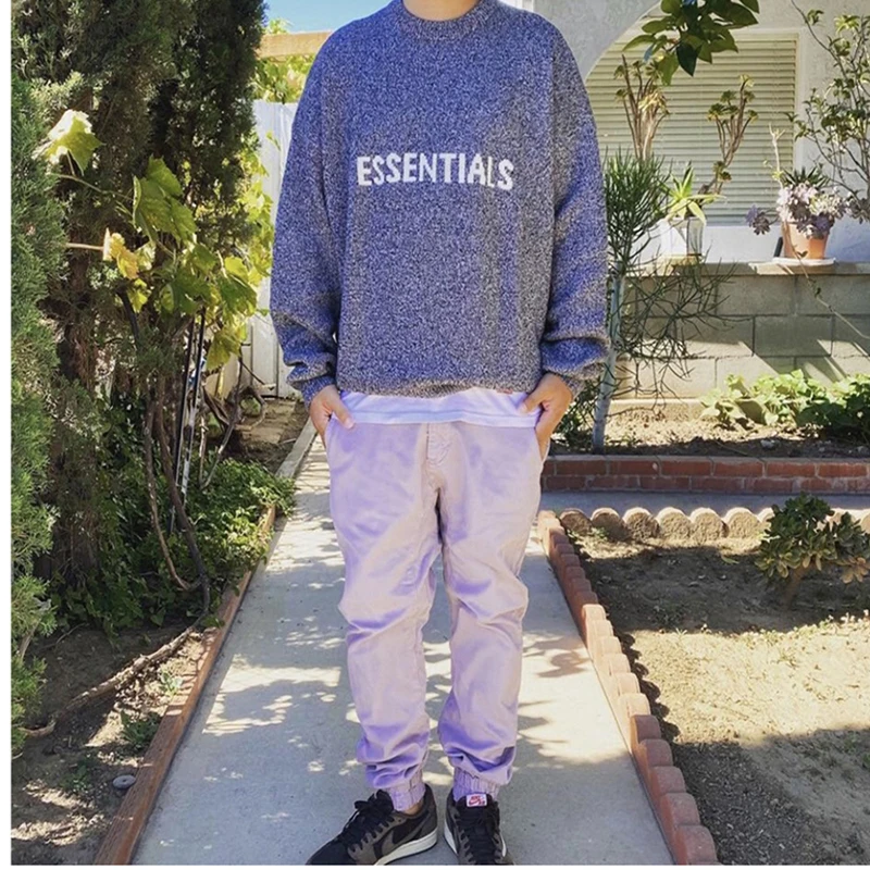 

2021 Essentials Pullover Sweater 100% Fog Kanye West Jerry Lorenzo Loose Ovesized Winter Top Hip Hop Cotton Pullover