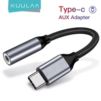 kuulaa type c to 3 5mm jack earphone cable usb c to 3 5 aux headphone audio adapter for huawei mate 20 p30 pro xiaomi mi6 8 9 se