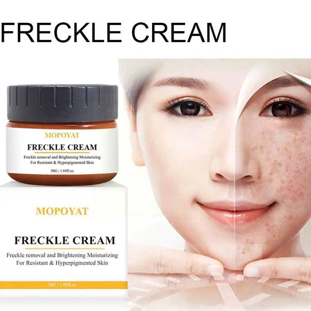 

50G Freckle Cream Whitening Face Cream For Dark Skin Pigmentation Melanin Skin Dark Fade Spots Brighten Care Skin Correct T C2T0