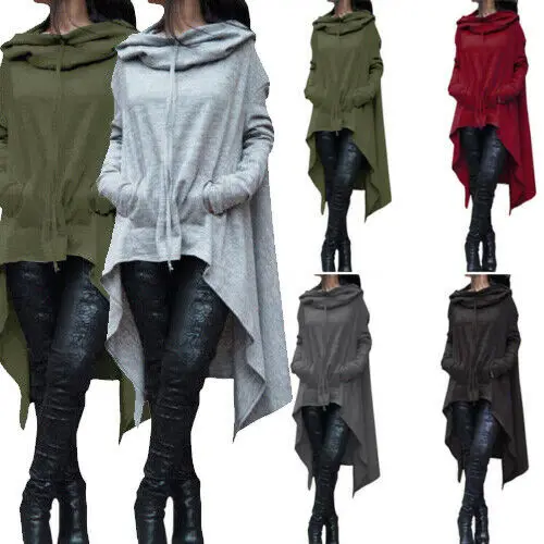 Женское Повседневное платье с длинным рукавом и капюшоном | Женская одежда