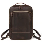 Современный модный кожаный рюкзак Maheu, сумка для ноутбука в винтажном стиле для мужчин, мужской дорожный рюкзак, рюкзак, мужские сумки из 100% натуральной кожи