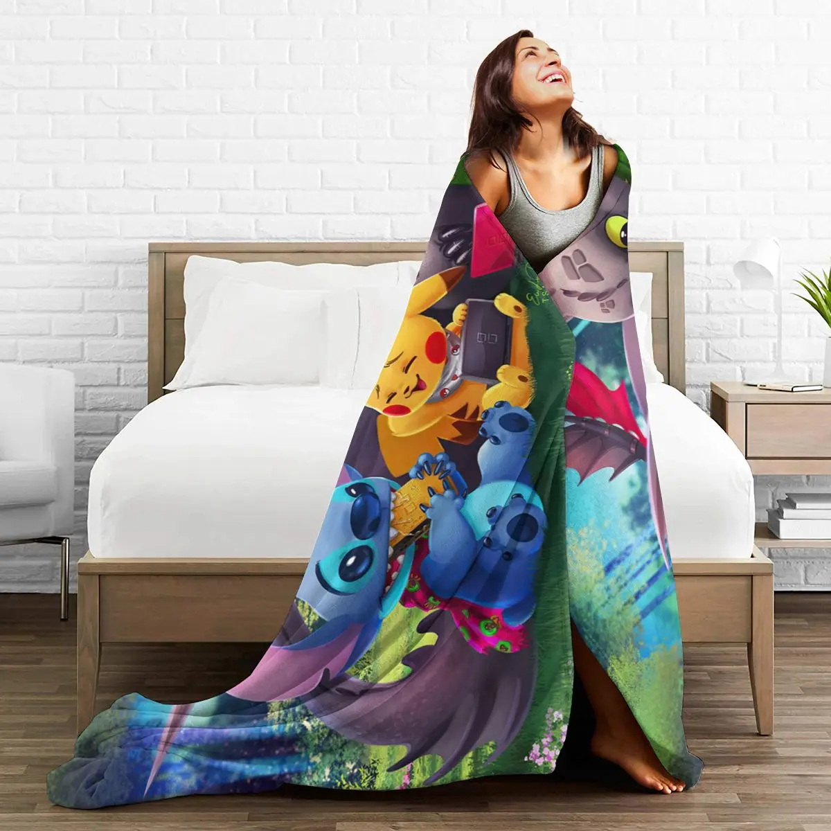 

Ultra Soft Sofa Blanket Cover Blanket Cartoon Cartoon Bedding Flannel plied Sofa Bedroom Decor for Children and Adults 278477915