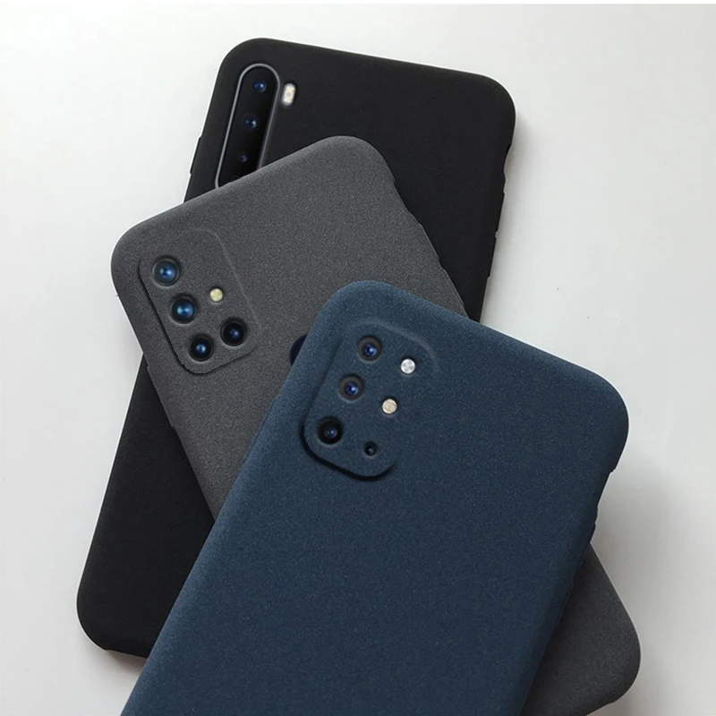 matte silicon case on for oneplus 8t 8 nord 7t 7 pro 6t 6 5t 5 3t 3 fitted soft tpu sandstone back cover anti fingerprint case