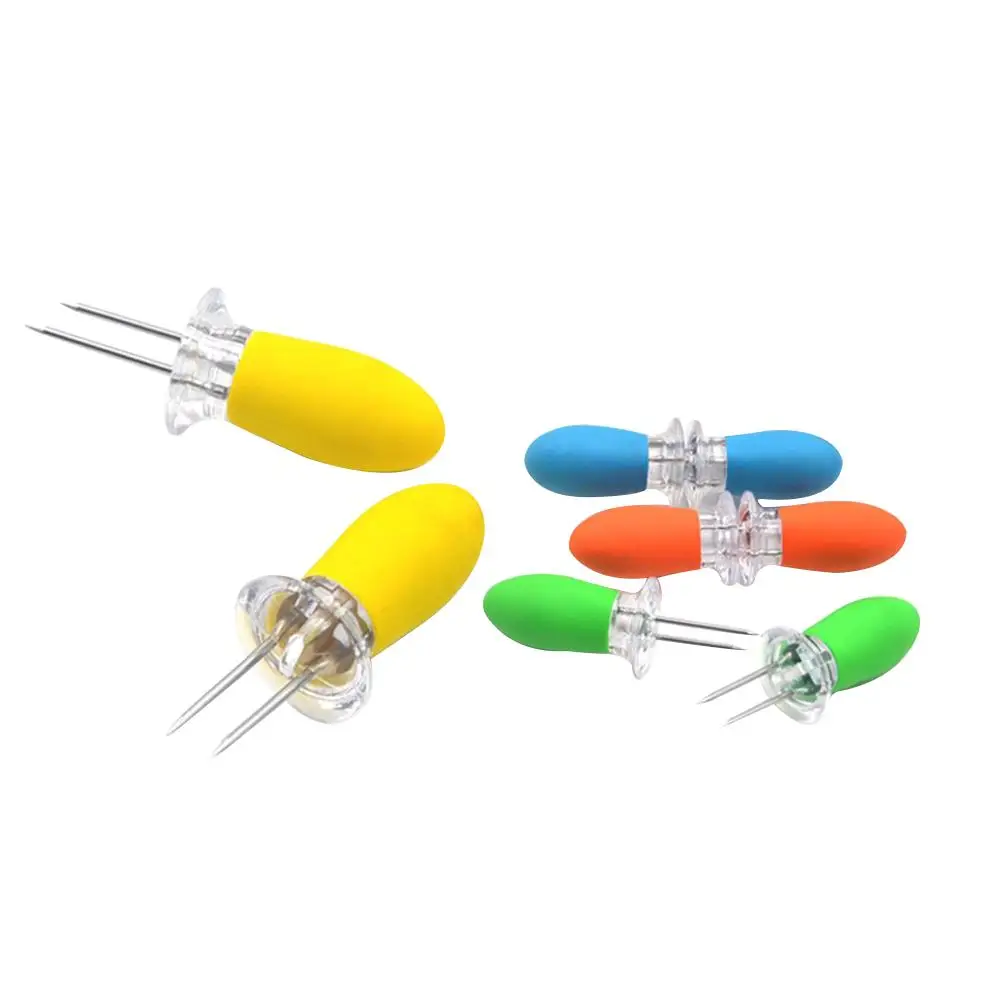 4 пары портативные держатели из нержавеющей стали для кукурузного початка