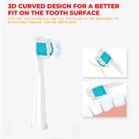 4 x replacement toothbrush heads electric brush soft hair removable toothbrush head