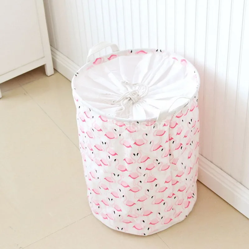 

Folding Laundry Basket Kids Toys Storage Barrel Bucket Laundry Hamper Dirty Clothes Household Organizer Holder Sundries Pouch