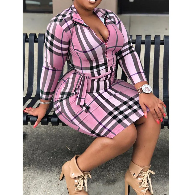 

Элегантное облегающее платье в рубчик с воротником-стойкой на пуговицах, женское облегающее офисное платье с длинным рукавом, привлекатель...