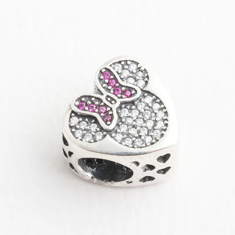 S925 стерлингового серебра день рождения торт шарм и бусины Подходит для Pandora чтобы