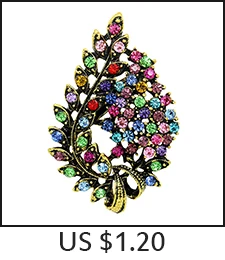 Vintage Russian National Emblem Shape Brooches Antique Gold Color Rhinestone Brooch Women Men Souvenir Gifts Lapel Pins