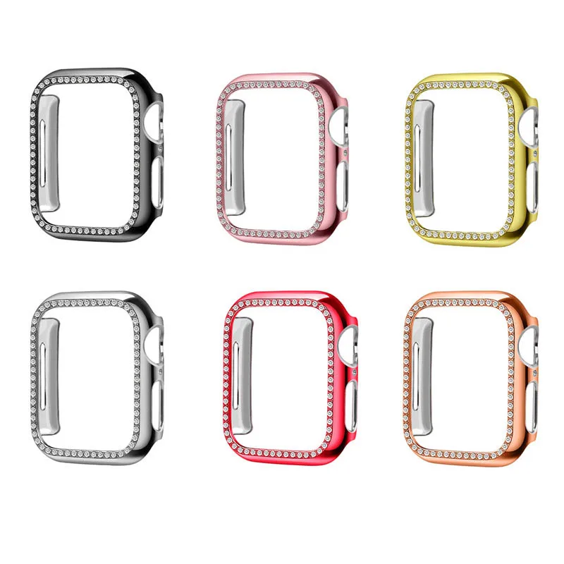 Романтичный защитный чехол Алмазный для Apple Watch Series 5 4 3 2 1 38 мм 42 s Iwatch 40 44