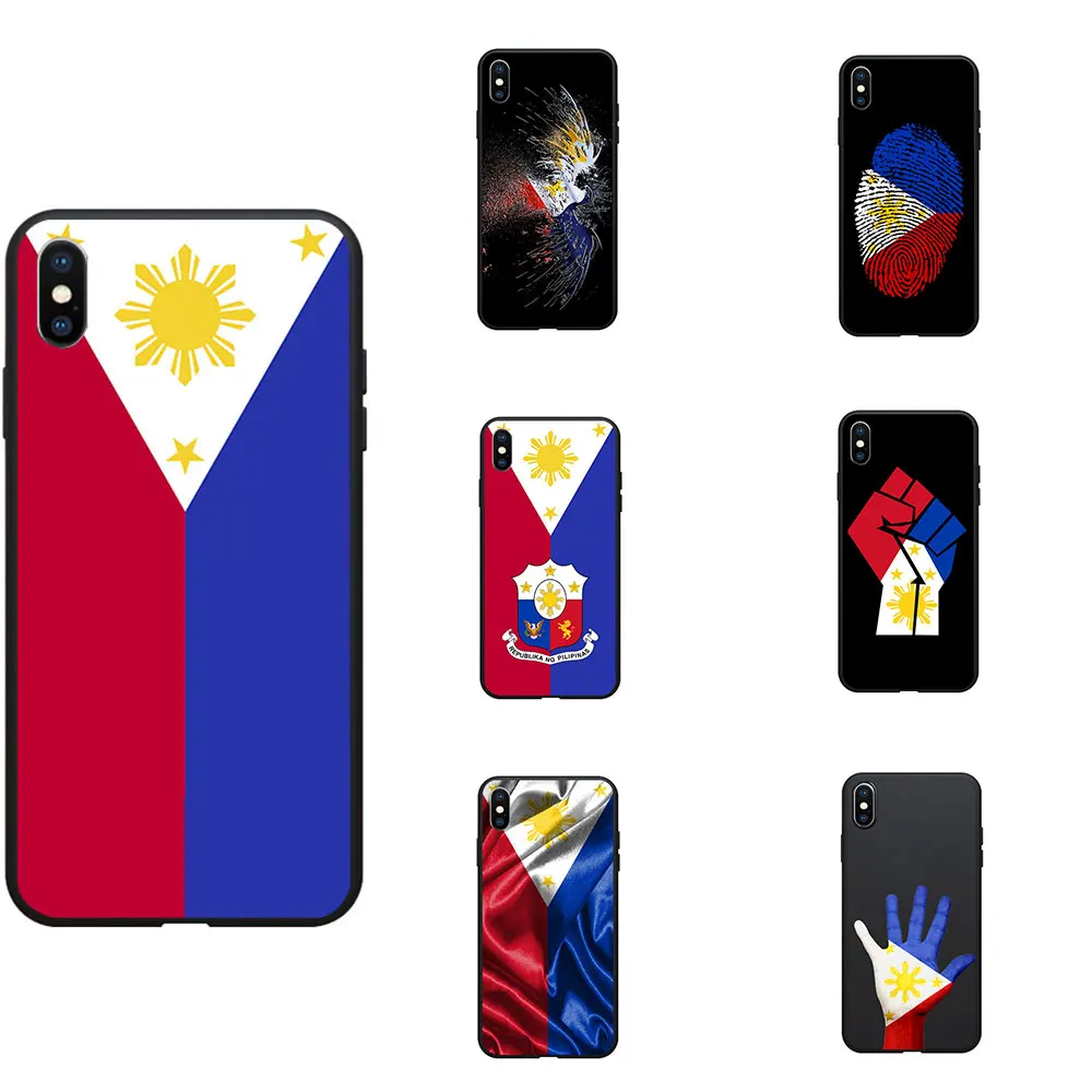 Чехлы для телефонов из мягкого ТПУ с изображением национального флага Филиппин