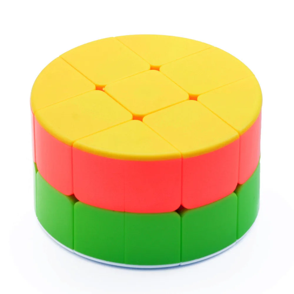 LeFun 2x2x2 цилиндрический многоцветный магический куб быстрый ультра-Гладкий