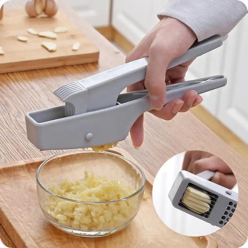 

Multifunction Stainless Steel Garlic Press Portable Garlic Crusher Manual Food Processor Kitchen Chopper Vegetable Fruit Tools