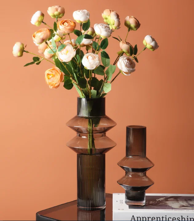 

Nordic Dried Flower Vase White Ceramic Vase Home Decoration Flower Arrangement Hydroponic Home Cafe Studio Decor