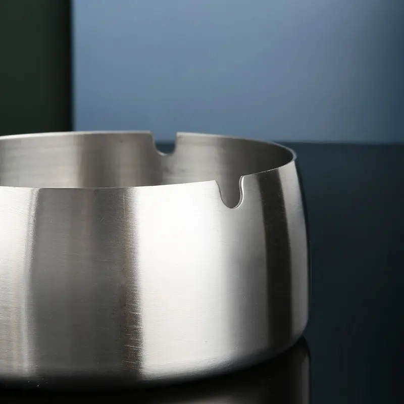 

Stainless steel ashtray family party bar decoration ashtray gift cigarette smoking accessories family ashtray cenicero