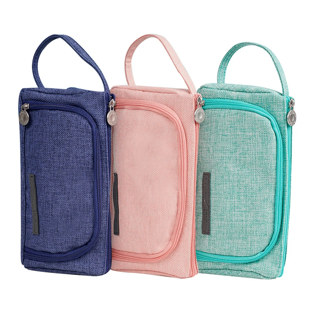 Чехол для карандашей холщовый чехол держатель ручек простая канцелярская сумка