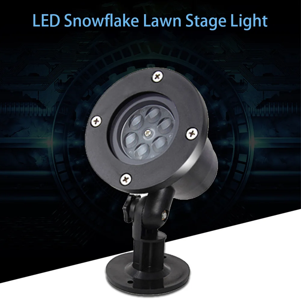 

AC110-220V LED Laser Projector Moving Snowflake LED Projector Disco Light Waterproof Stage Lights Outdoor Garden Landscape Lamp