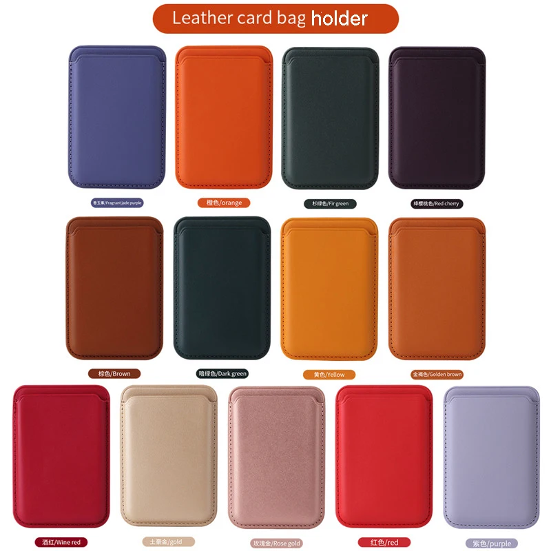 Чехол-бумажник из натуральной кожи с карманом для карт Magsafe Iphone 12 13 Pro Max |