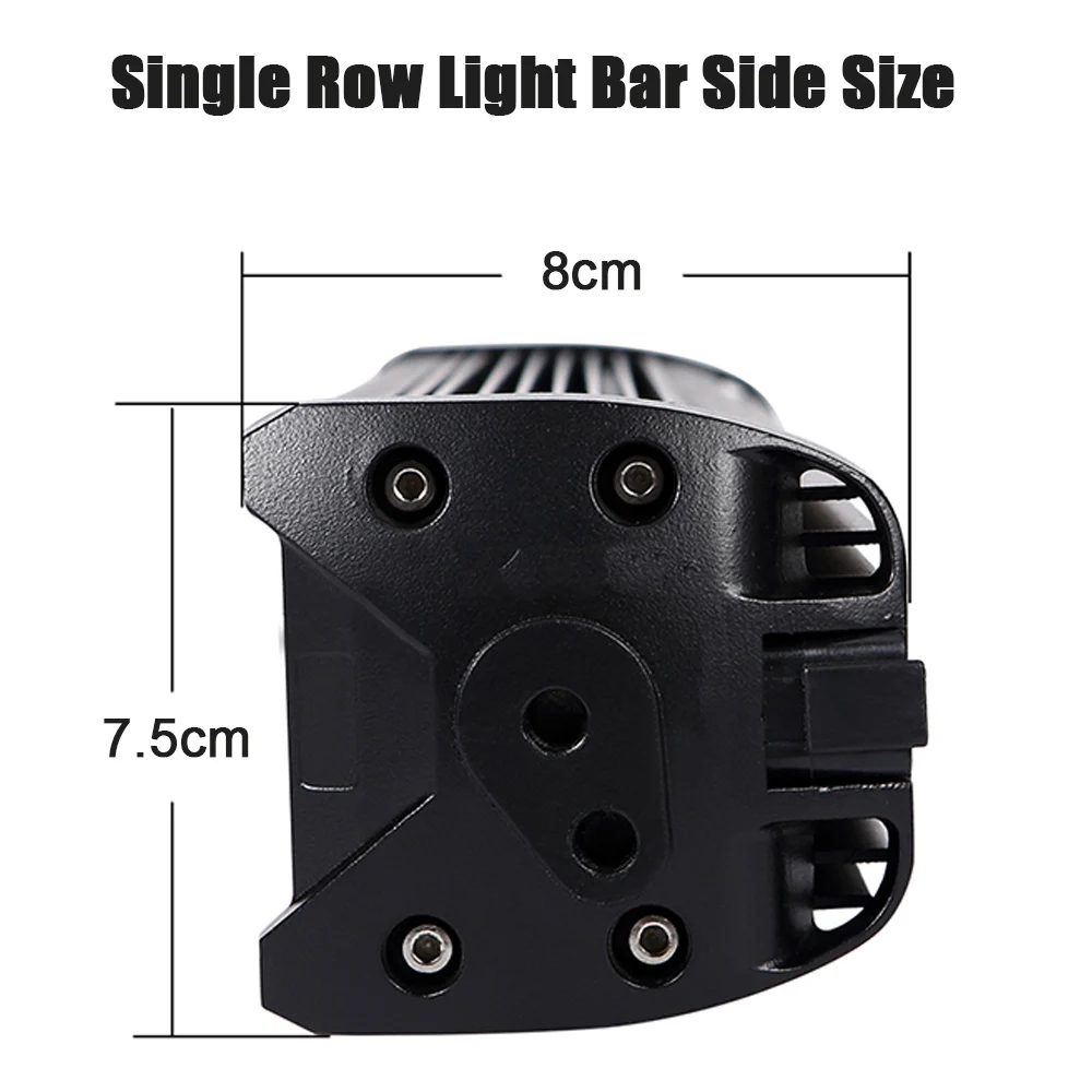 6D объектив LED бар Однорядный светодиодный световой 8 33 дюйма рабочие огни для 4x4