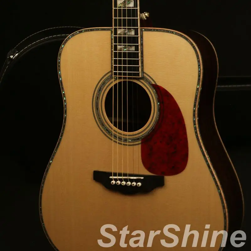 Новое поступление ручной High End limated издание акустической гитары однотонное
