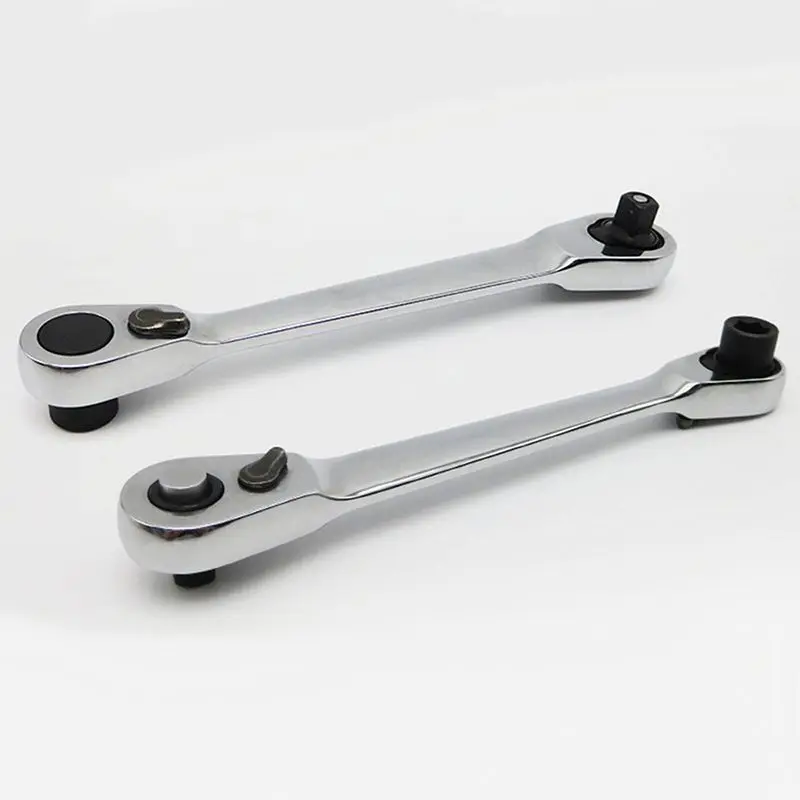

Mini 1/4inch Double Ended Quick Socket Ratchet Wrench Rod Screwdriver Bit Head Screwdriver Narrow Slot Ratchet Socket Wrench
