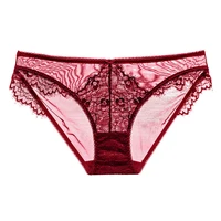 new sexy eyelashes lace bow womens panties transparent low rise hip up briefs plus size breathable underpants knickers