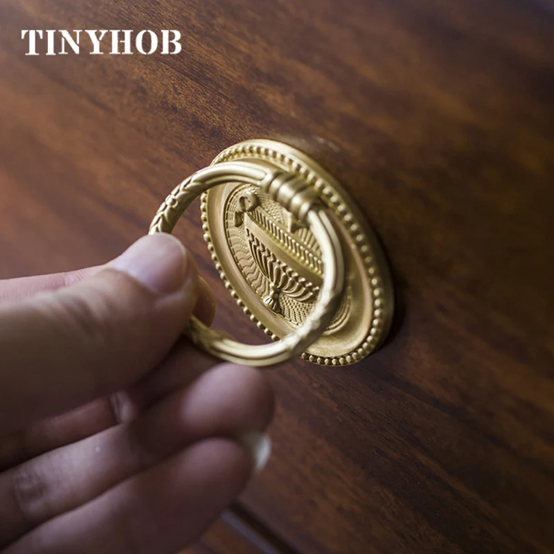 Золотистое кольцо для защиты от столкновений в стиле ретро ручка кухонного