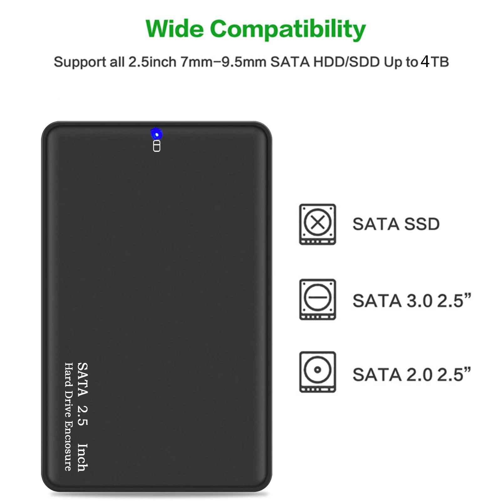 Чехол для внешнего жесткого диска 2 5 дюйма SATA на USB 3 0 | Компьютеры и офис