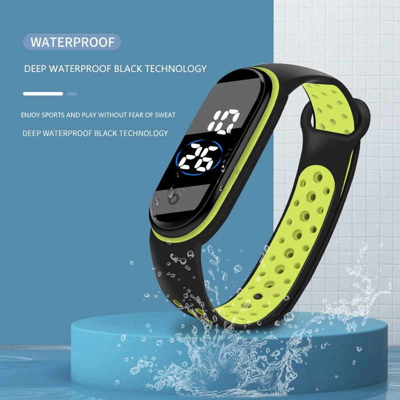 Fashion Watch children Waterproof Kids Electronic Bracelet LED Digital Kids Clock Student Watch Hot Sale 2021 Men Cheap Gift