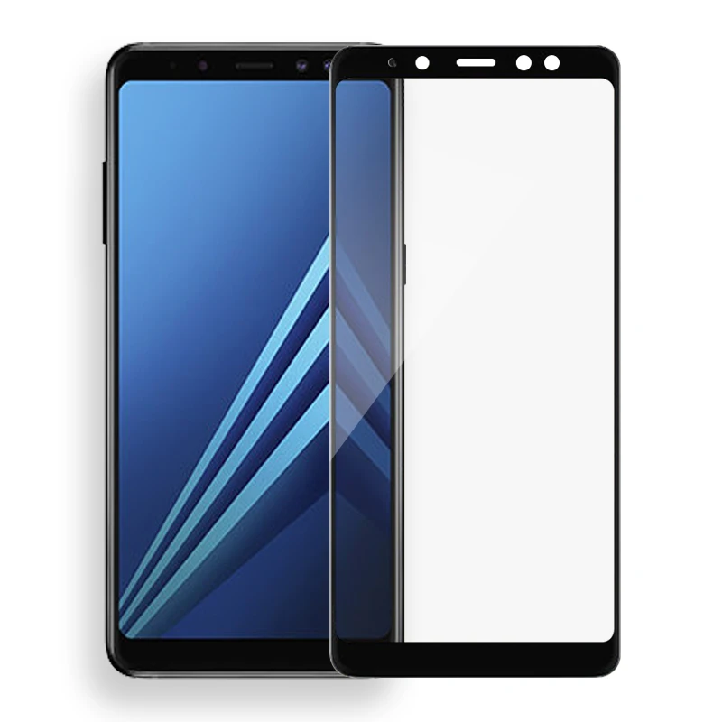 Модное защитное стекло с полным покрытием для Samsung Galaxy A6 Plus 2018 Высококачественная