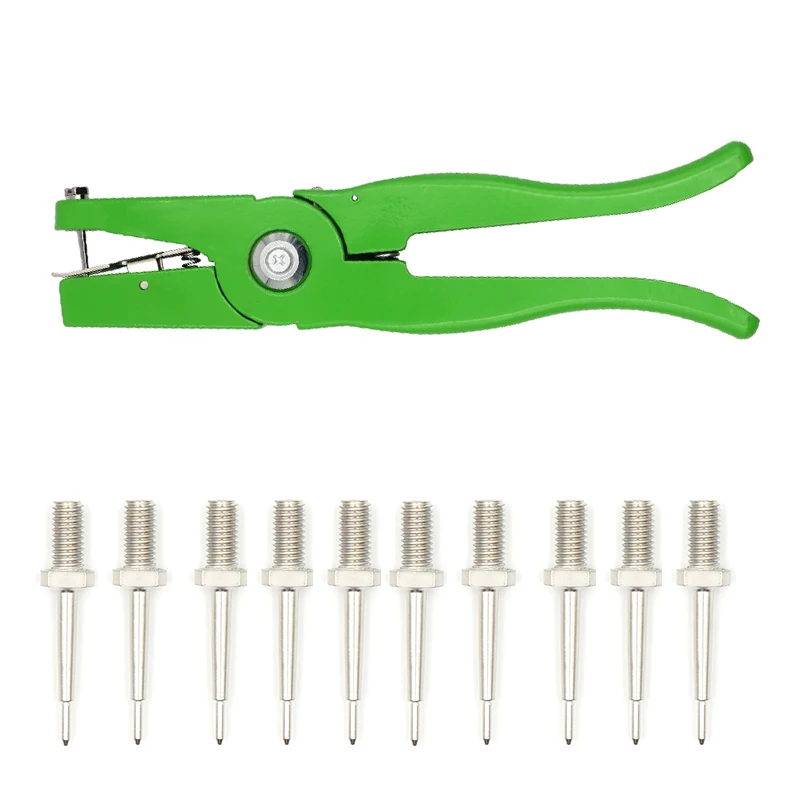 1 шт. Ушная бирка для скота плоскогубцы с ушной биркой игла фиолетовые