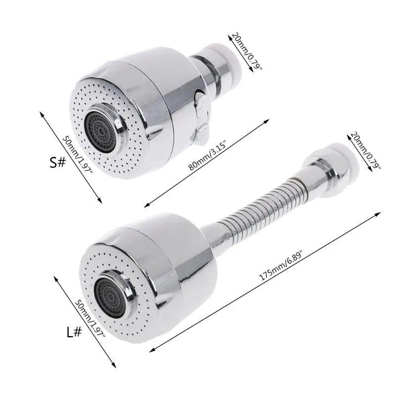 

360Swivel Water Saving Faucet Spray Head Aerator Nozzle Filter For Kitchen
