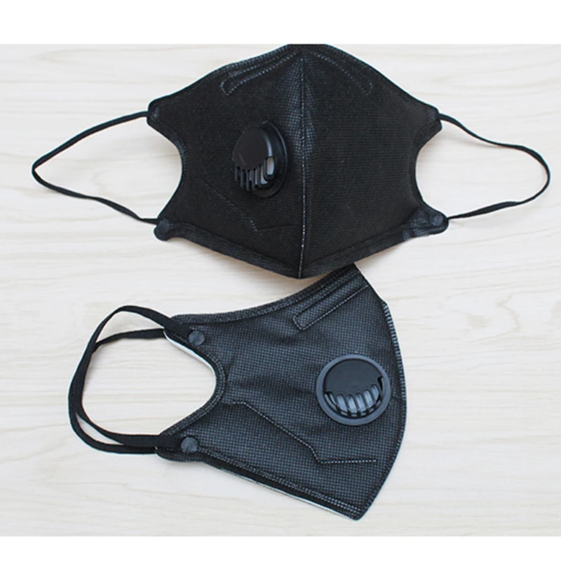 1 шт. хлопковая маска PM2.5 против дымки дыхательный клапан пыли с активированным