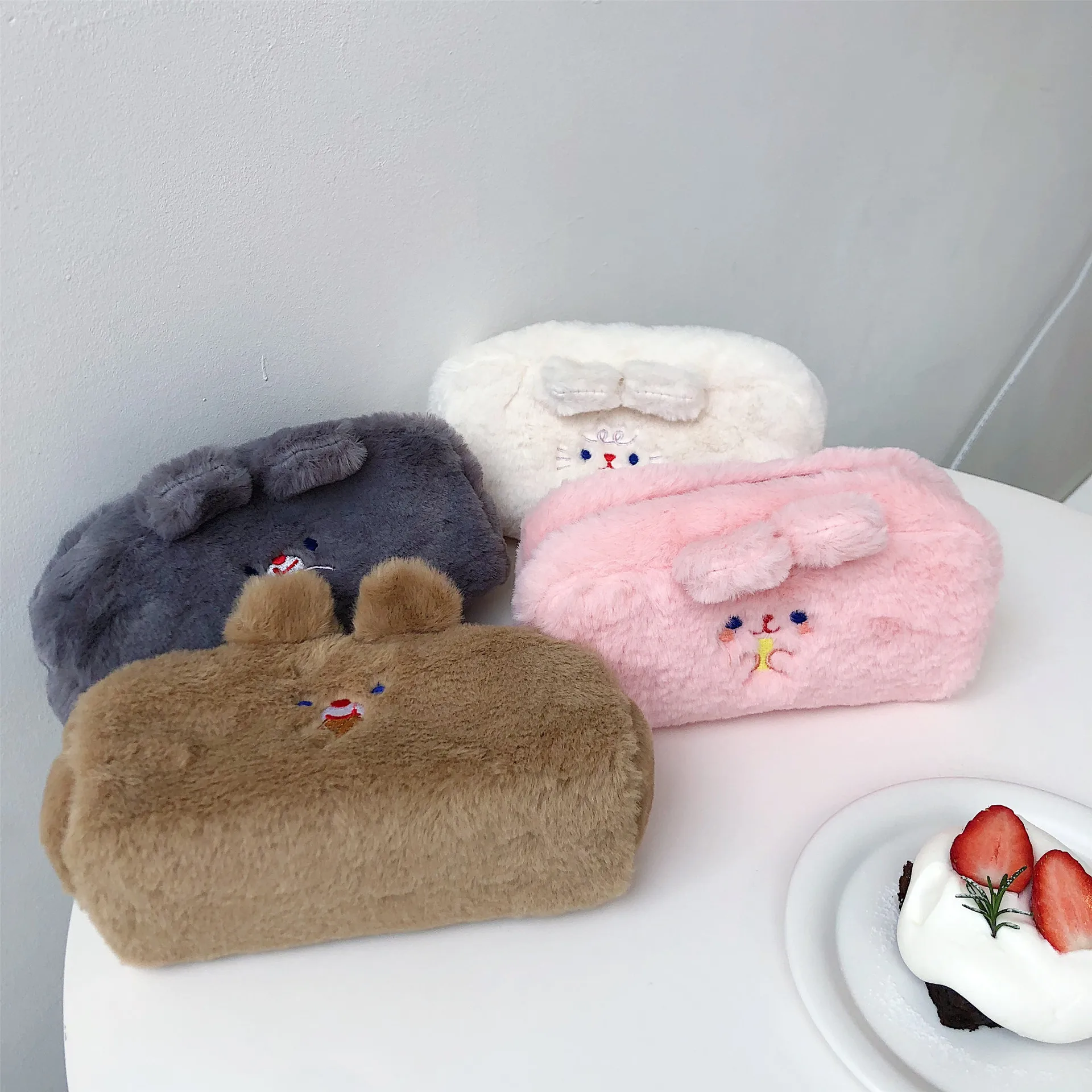 SIXONE Ins плюшевый кролик ручка сумка милый мультфильм простой стиль вместительный