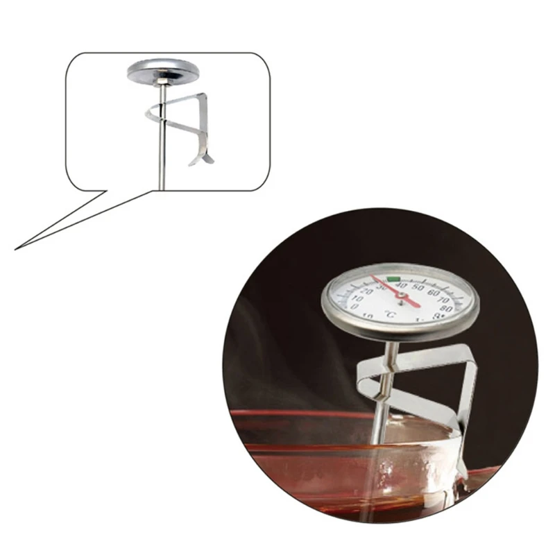 

E7CB Barbeque Grill Probe Clip Probe Holder Clip Temp Probe ClipTwo Hole A Style Design Probe Holder for Ambient Thermometer