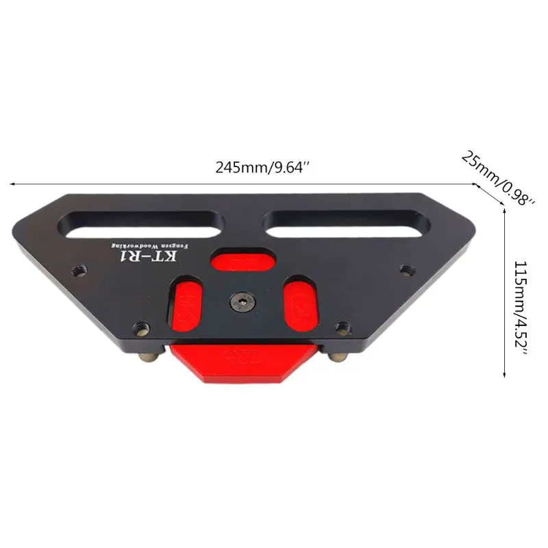 

Aluminum Alloy Radius Panel Quick Jig Router Bits Corner Positioning Template