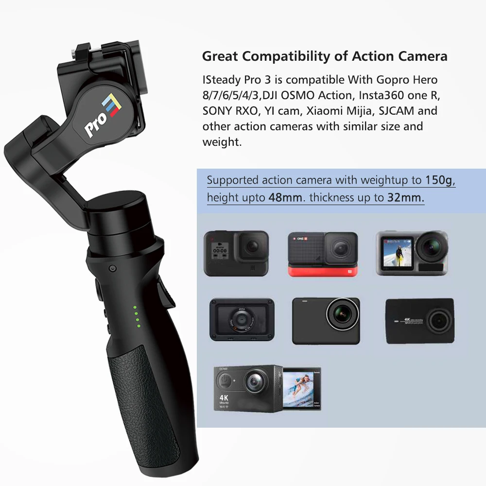 Hohem iSteady Pro3 шарнирный стабилизатор для камеры GoPro 3-Axis Ручной Стабилизатор