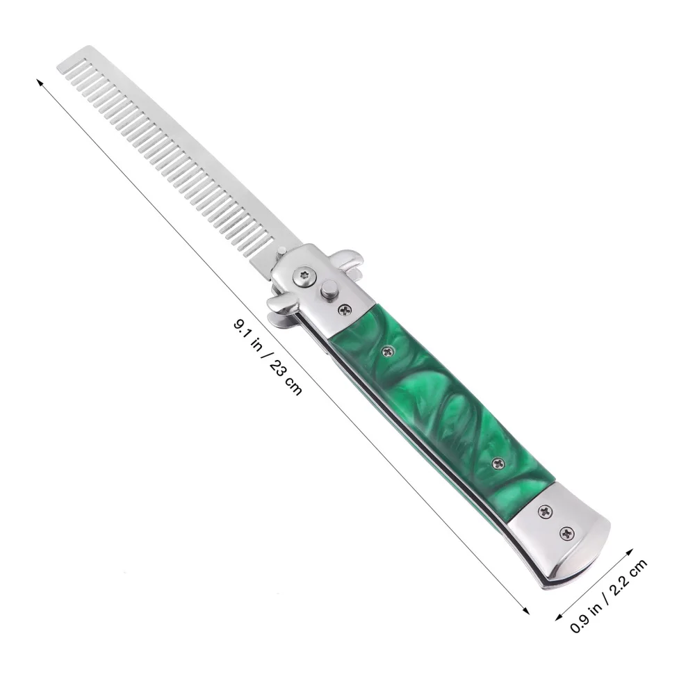 

Foldable Metal Spring Comb Resin Handle Comb Portable Pocket Comb