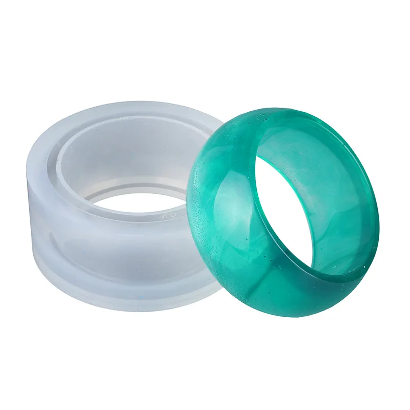 

1pcs UV Resin Jewelry Liquid Silicone Mold Wide Bracelet Resin Molds For DIY Intersperse Decorate Jewelry Making