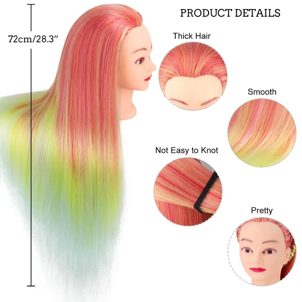 Профессиональный манекен головы парика 29 &quot для практики косметологии укладки