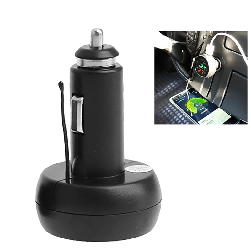 3in1 Auto Digital LED Thermometer USB Car Charger Cigarette Voltmeter Meter RGN 1XCF | Автомобили и мотоциклы