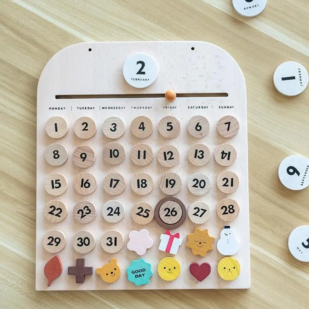 

Детский календарь на сезон погоды, познавательные деревянные вспомогательные игрушки, детские дошкольные игрушки Монтессори, Обучающие иг...