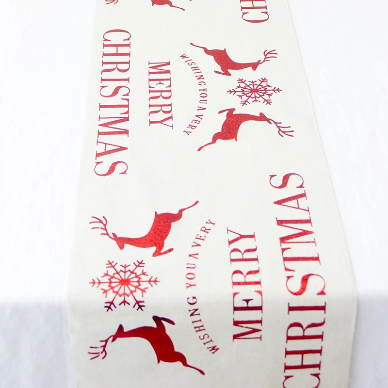 

Festive Christmas Dining Table Runner Tablecloth Flag Xmas Party Venue Banquet Decor Enfeites De Natal