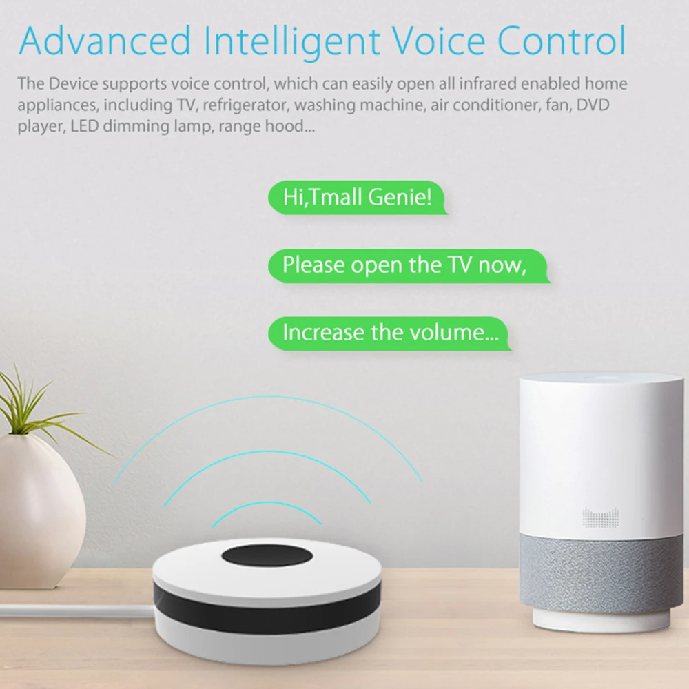 WiFi Infrared Remote Control Air Conditioner TV Universal Smart Control. For Home Air-Conditioning Google IFTTT | Безопасность и