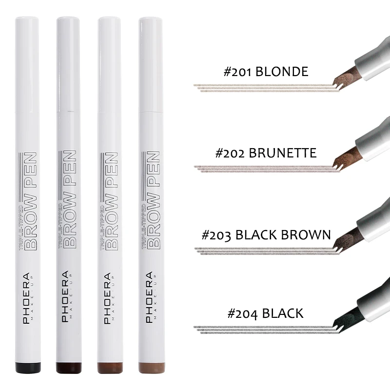 

Microblading Eyebrow Pen Natural Matte Three-claw Eyebrow Pencil Waterproof Eyebrow Tattoo Long-lasting makeup Cosmetics 4Color