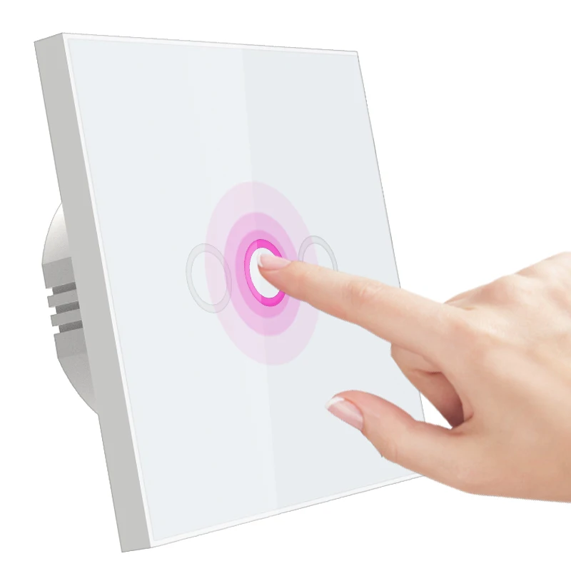 Z-wave Plus EU868.42MHz сенсорный выключатель света европейский тип вкл/выкл настенный 1/2