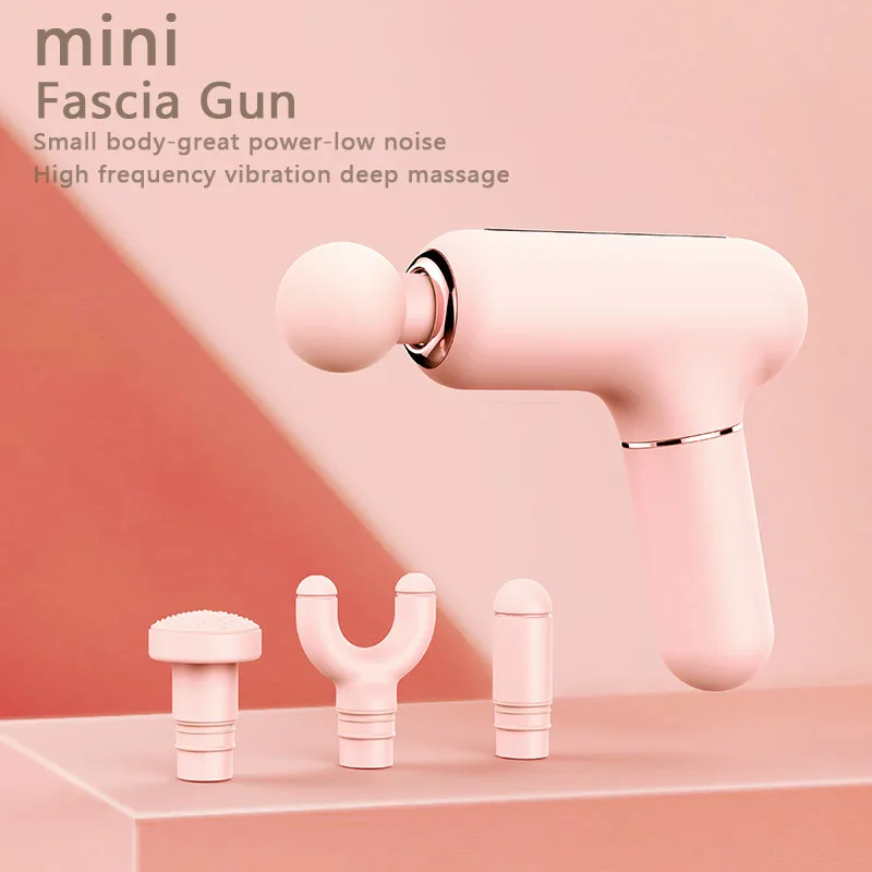 Массажный пистолет USB Type C массажер для глубоких мышц тренировок релаксации 3